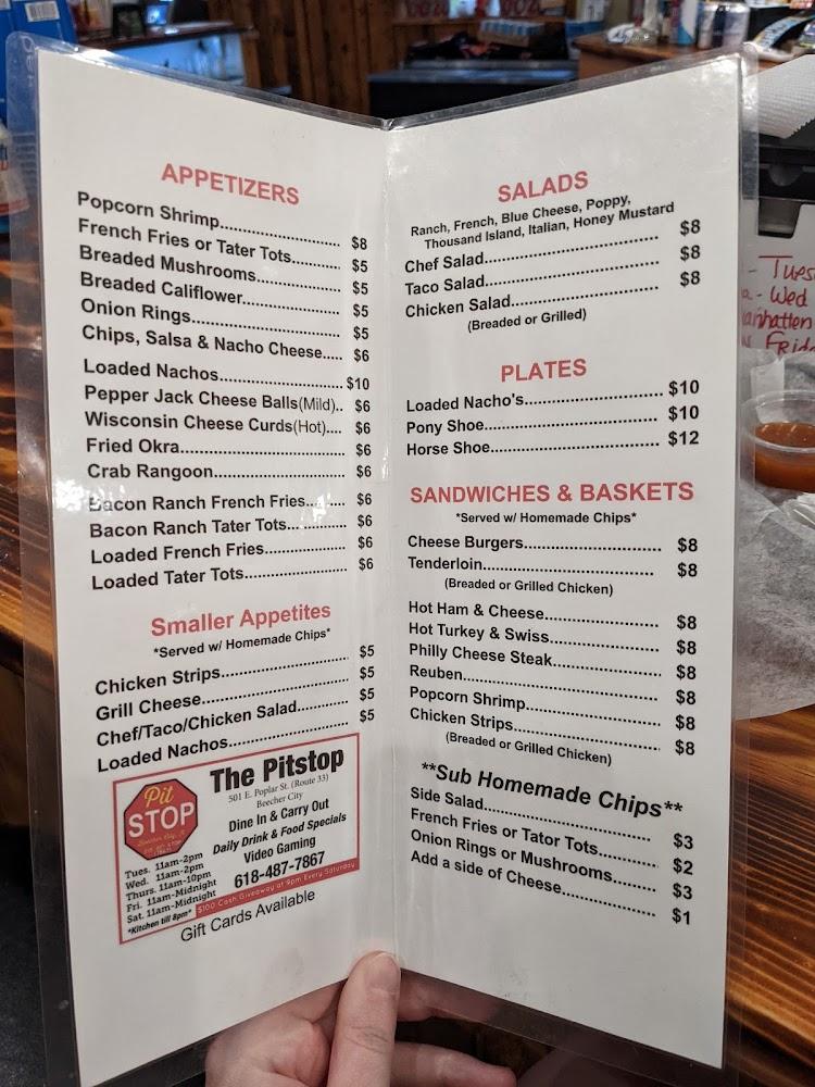 Beecher City Pitstop Menu image 1